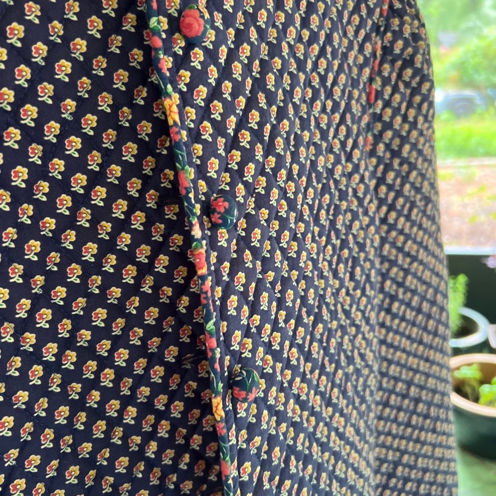 Vintage Vera Bradley Designs Indiana Quilted Jacket Womens Size Large Floral